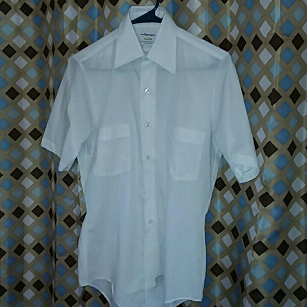 Vintage Arrow Bard button down dagger collar XS